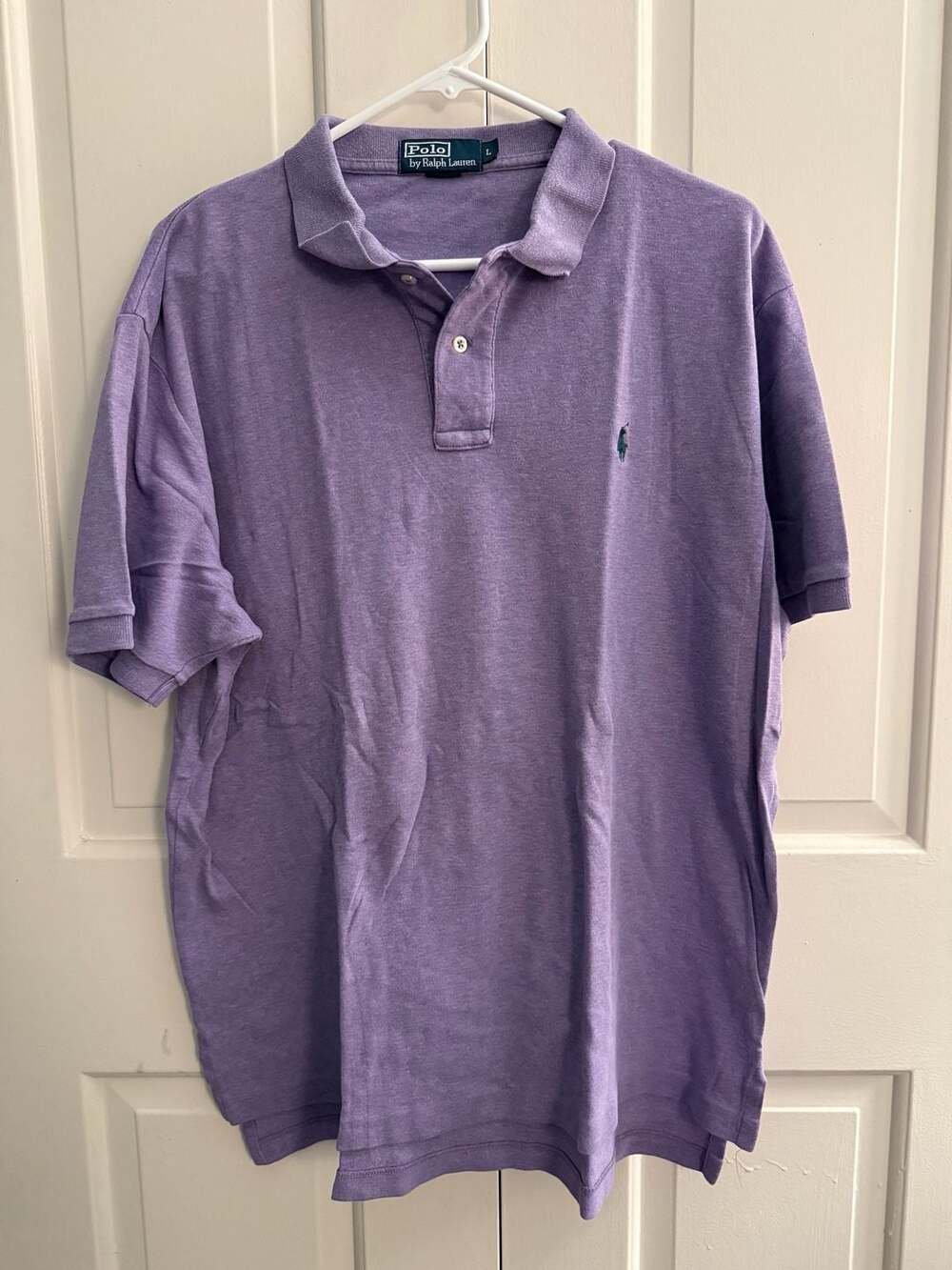 Polo by Ralph Lauren Purple Heathered Polo Shirt Size L